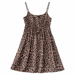 Torrid Leopard Print Midi Dress Size 1 (14/16) Animal Print Flowy Summer Dress
